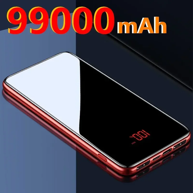 Power Bank 99000mAh Nešiojamasis įkrovimo maitinimo blokas 10000mAh USB maitinimo blokas Išorinis akumuliatoriaus įkroviklis, skirtas iPhone Pro Xiaomi Huawei