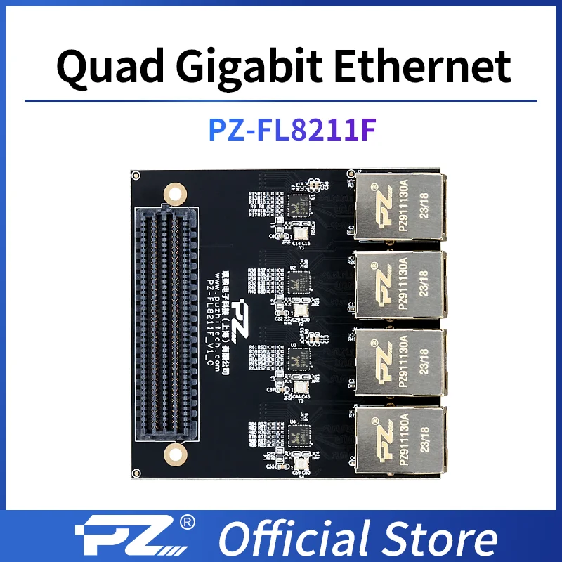 PZ-FL8211F Puzhi FPGA keturių kanalų gigabitinis eternetas RGMII ZYNQ xilinx ultrascale