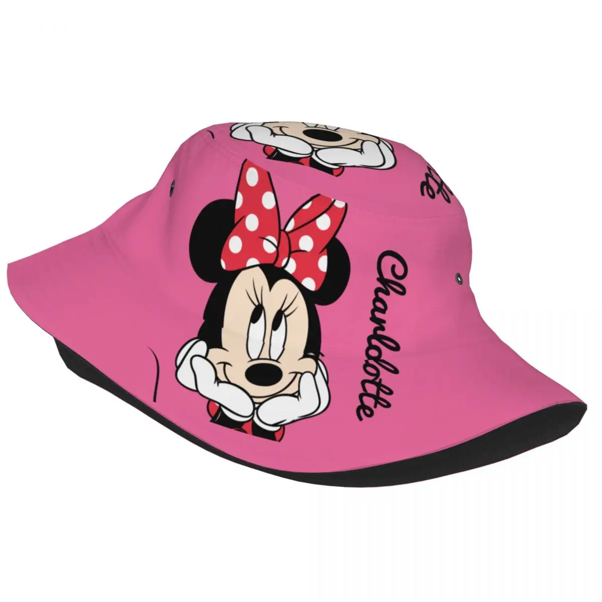 Red Minnie Head In Hands Bucket Hat Gift for Unisex Lovely Kawaii Vocation Caps For Travel Lightweight