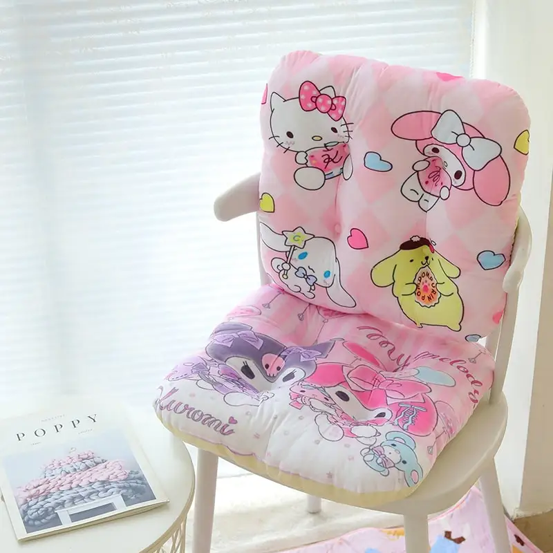 Sanrios Cinnamoroll Mano melodija Hello Kitty Kuromi Anime Miela kvadratinė kėdė Pagalvė Pagalvė Žaislinis žaislas Animacinis filmas Home Deco Dovana draugui