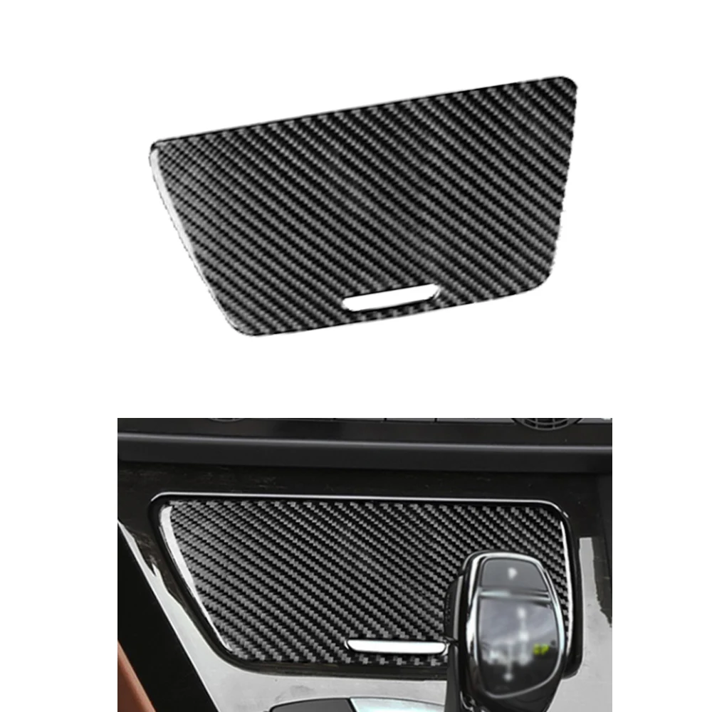 skirta BMW 6 serijos M6 F12 F13 F06 2011-2018 M Sport Real Carbon Fiber lipdukai Peleninės panelės dangtelis Automobilio salono stiliaus aksesuaras