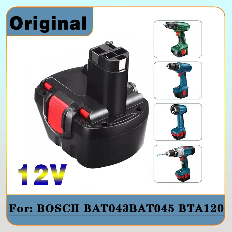 skirta Bosch 12V 12800mah PSR įkraunama baterija 12V 12.8AH AHS GSB GSR 12 VE-2 BAT043 BAT045 BAT046 BAT049 BAT120 BAT139