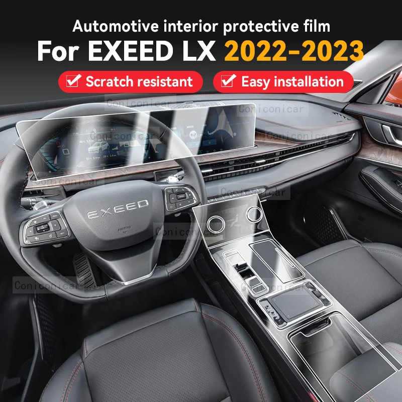 skirta EXEED LX 2022 2023 m. automobilio salono centro konsolės prietaisų apsauginė plėvelė Apsauga nuo įbrėžimų Lipdukų priedai
