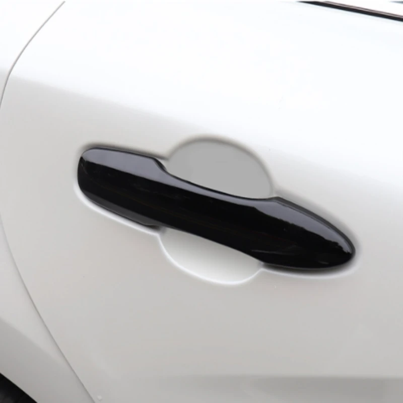 skirta Toyota Prius Phv 50 XW50 ZVW50 2016 2017 2018 2019 ABS chromo juodos anglies pluošto automobilio durų rankenos dangtelio dubenėlio apdailos lipdukas