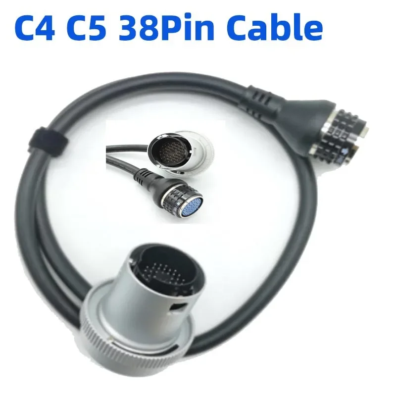 Super kokybės 38 kontaktų pagrindinis kabelis, skirtas MB Star SD C4 C5 diagnostikai SD 38Pin prijungimo kabelis