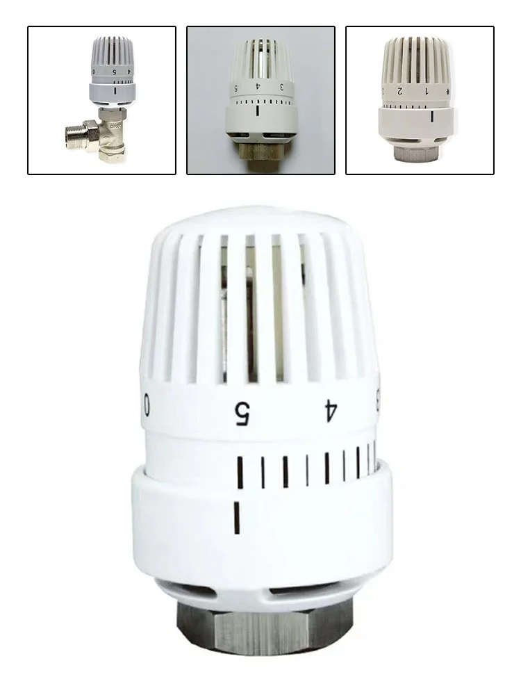 Termostato radiatoriaus termostatinio galvos šildytuvo valdymo vožtuvų galvutės, reguliuojamos vožtuvams su M30x1.5 sriegine 15 mm ritė