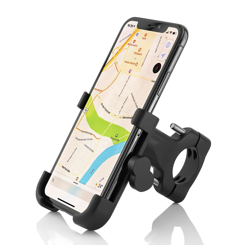 Universalus dviračio GPS stovas Mobiliojo telefono laikiklis Pakaitinis motociklas Aliuminio vairo laikiklis