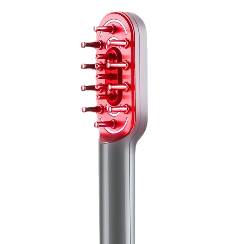 Vaistus tiekiantis prietaisas Raudona šviesa Plaukų priežiūros masažas Medicina Šukos Artefaktas Elektrinis infuzinis skystis Instrumentas Plaukų priežiūros šukos