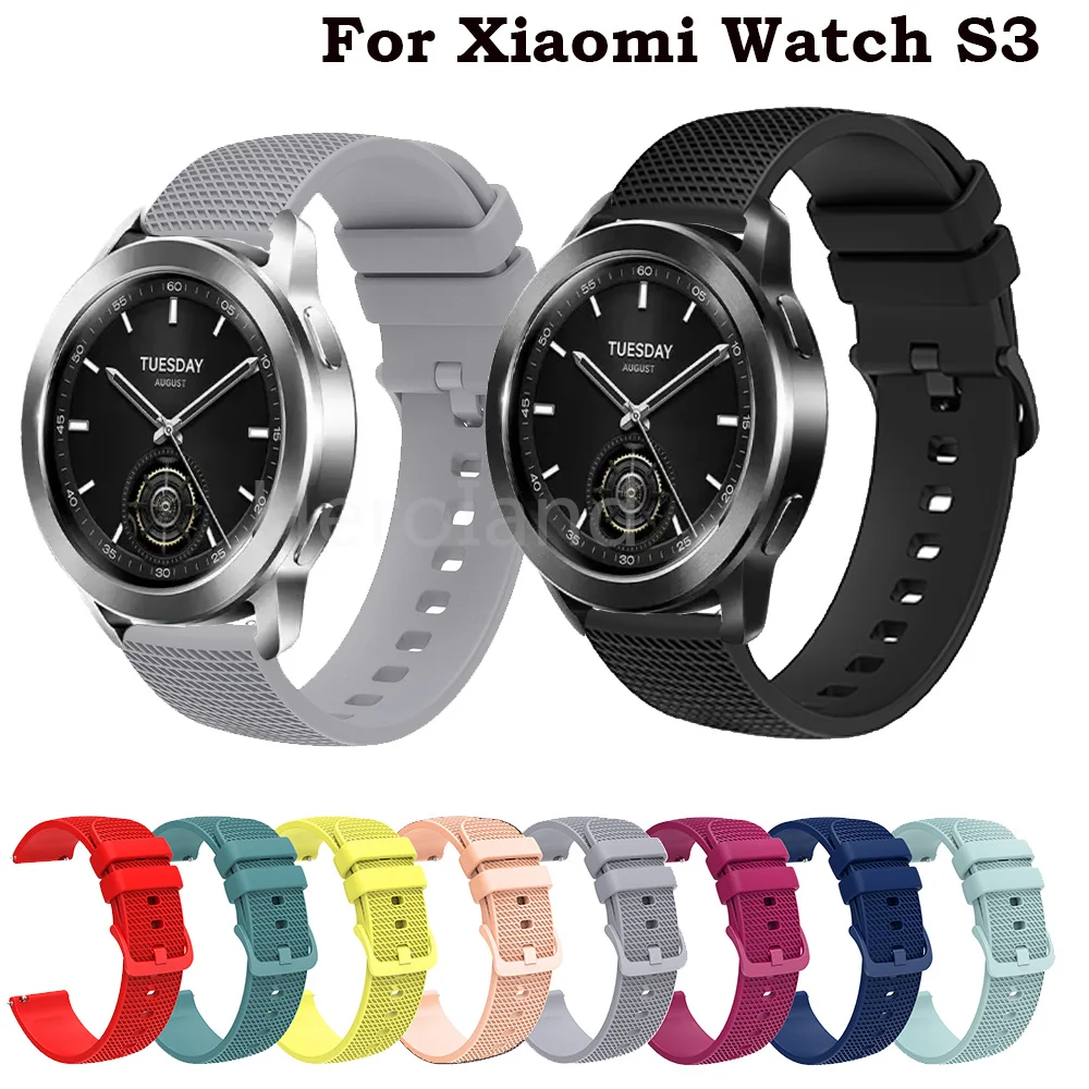 WatchStrap Band, skirta Xiaomi Watch S3 /Mi Watch S1 Active Strap Bracelet Silikoninė apyrankė, skirta Garmin Vivoactive 5 3 Watch Band