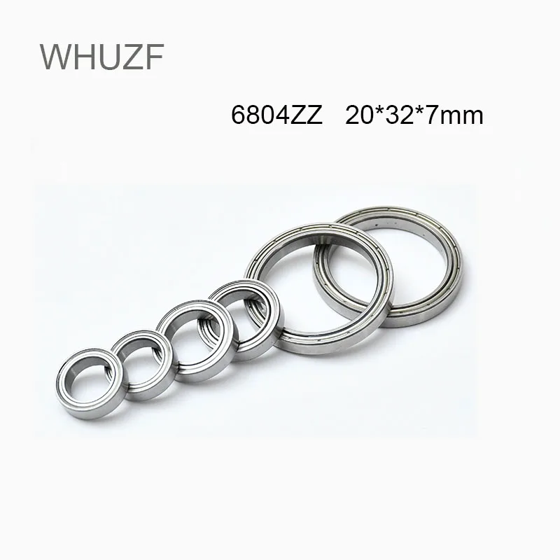 WHUZF nemokamas pristatymas 6804ZZ guolis 20 * 32 * 7 mm ( 10 / 20PCS ) ABEC-1 Metric Slim Thin Section 61804Z 6804 Z ZZ rutuliniai guoliai 6804Z